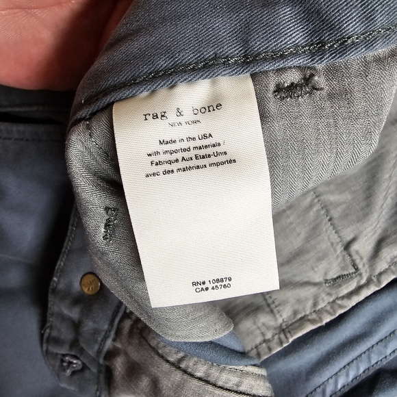 Rag & Bone Womens Chino Pants 32 Fatigue Green Slacks Preppy Casual Straight Leg - Picture 6 of 12